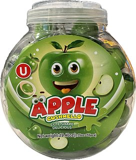 Gushmello Liquid Filled Gummy Apple Candy Jar 55 ct