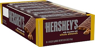 Hershey Milk Chocolate with Whole Almonds 36 Count 1.47kg