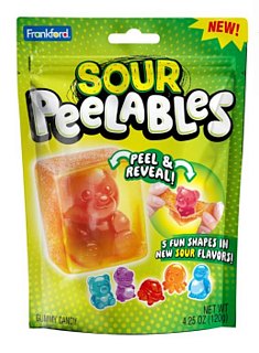 Frankford Peelables Sour Assorted Animals Gummy 4.25oz 9ct