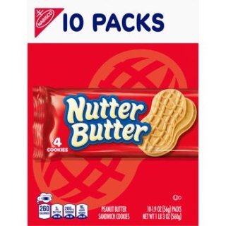Nabisco Nutter Butter 1.90 oz Cookies 4 Pack 10 ct