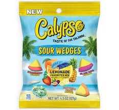 Calypso Sour Wedges Peg Lemonade Favorites Gummy 4.5 oz 12ct