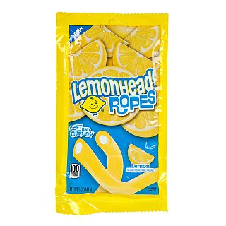 Lemonhead Soft & Chewy Ropes Lemon Candy 5 oz 12 ct
