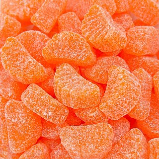 Retro Brazilian Orange Fruit Slice Candy 5.5 lb