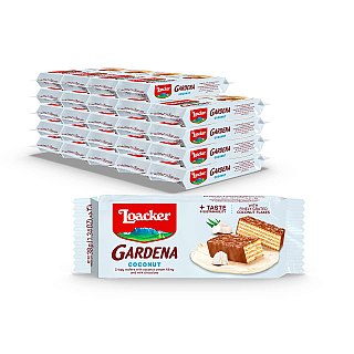 Loacker Gardena Cookie Wafer COCONUT 1.34 oz 25 ct