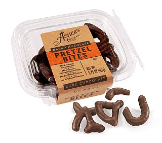 Asher's Dark Chocolate Pretzel Bites Freshpack 5.75oz 6 Pack