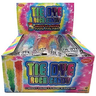 Espeez 24 Ct 3 Color Tie Dye Rock Candy Tray