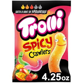 Trolli  Spicy Crawlers Gummy Worms 4.5oz 12ct
