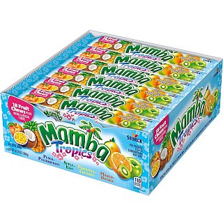 Mamba Tropics Chews 24 Count 2.80 Ounce