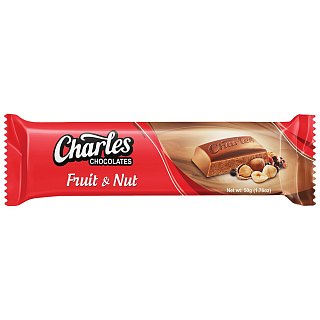 Charles Caribbean Import Milk Chocolate  Fruit & Nut 45g 12ct