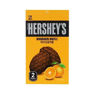 Hershey Korea Import Mandarin Chocolate Waffle 1.94 oz 8ct Tray