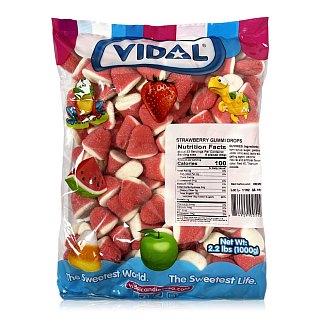 Vidal 2.2 Lb Strawberry Drops Gummi Bulk