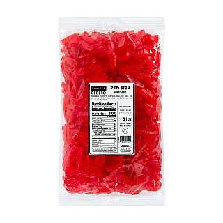 Kervan Turkish Red Fish Gummy Candy 5lb Halal