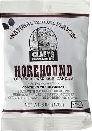 Claeys HoreHound Hard Candies 12 Count 6 Ounce