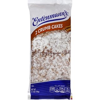 Entenmann's Crumb Cake 2 pack 8 ct Single Serve