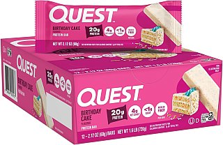 Quest Protein Bar Birthday Cake 2.12 oz 12ct
