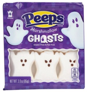 Peeps Halloween Marshmallow Candy Ghosts 3oz 12ct