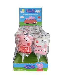 Peppa Marshmallow Lollipop 1.06 oz 24ct Tray