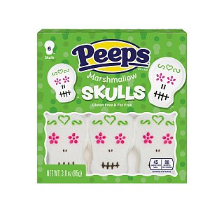 Peeps Halloween Marshmallow Candy Skulls 3oz 12ct