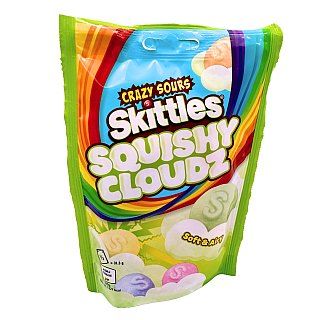 Skittles UK Crazy Sour Squishy Cloud Gummies 100g 9 Pack