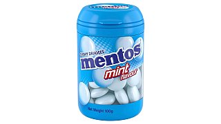Mentos Korea Import Chewy Dragees Mint 4.23 oz Cup 6ct Tray