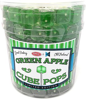 Espeez Cube Pops 100 Ct Green Apple Tub