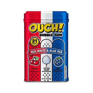 Ouch Bubble Gum Red White Blue Limited Edition 12ct Tray