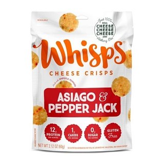 Whisps Asiago Pepper Jack Cheese Crisps 2.12oz 12 Pack