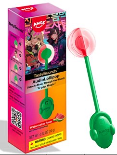 Amos Tasty Sound Music Lollipop KPOP Watermelon 6 ct