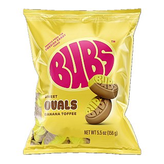 Bubs Sweet Oval Banana Toffee Swedish Gummies 5.5 oz 8 ct