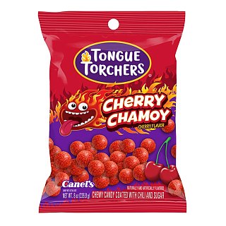 Canels Tongue Torchers Cherry Chamoy Spicy Candy 8oz 12 Pack