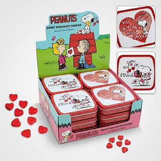 Boston America Valentine Peanuts Sweet Soulmate Candy Tin 12 Pack