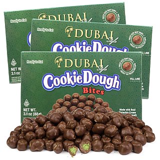 Taste Nature Dubai Chocolate Cookie Dough Bites Theater 2.1 oz 12ct