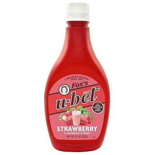Foxs Ubet Strawberry Flavor Syrup 20 oz 3 pack