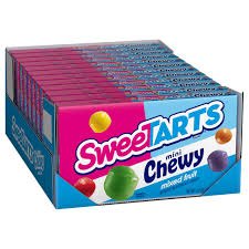Sweetarts Mini Chewy Mixed Fruit Theater Box 12 Ct 3.75 Oz
