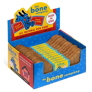Bone Company Jumbo Bone Shape Beef Flavor Dog Treats 3.2 oz 12 ct