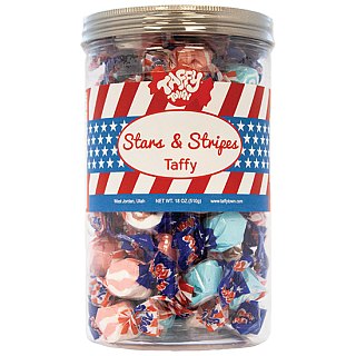 Taffy Town Stars & Stripes Summer Salt Water Taffy Jar 18oz