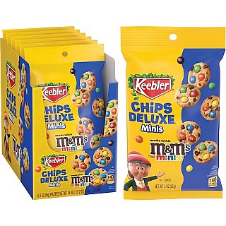 Keebler Chips Deluxe Minis M&M Cookies 3 oz 6ct Tray