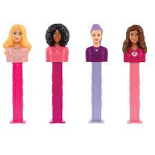 Pez Barbie 12 Ct Blister Tray 3 Refills