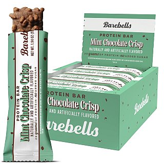 Barebells Protein Bar Mint Chocolate CRISP  1.94 oz 12 ct