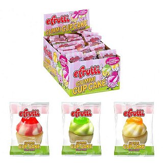 Efrutti Cupcakes Gummi Candy 60 Piece tray