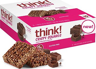 Think Protein Crispy Squares Chocolate Crunch Treat 1.48oz 10ct