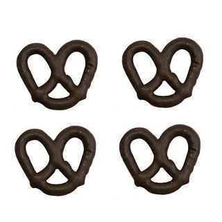 Asher's Dark Chocolate Covered Pretzels 7 POUND BOX 139 PIECES