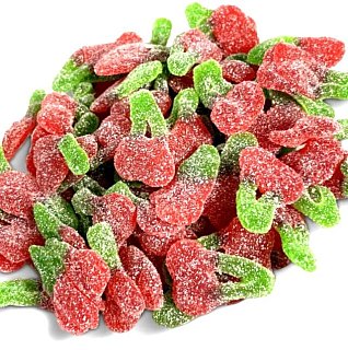 Gustaf's Sour Sanded Twin Cherries 2.2 Pound bag