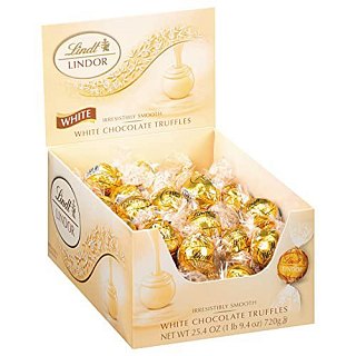 Lindt Lindor White Chocolate Truffles 25.4 Ounce Tray