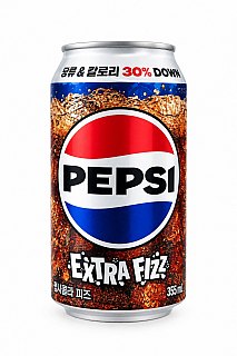 Pepsi Korea Extra Fizz Crisp Cola Soda Can 12 oz 12 Pack