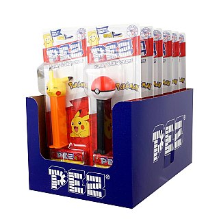 Pez Pokemon Pikachu Candy &amp; Dispenser Assorted Blister Tray 12 ct