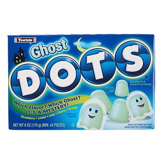 Tootsie Halloween Ghost Dots Soft Candy Theater Box 6oz 12ct