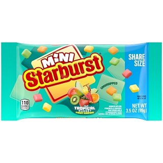 Starburst Minis Tropical Share Size Chewy Candy 3.5 oz 15ct