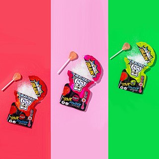 Brain Blasterz Sour Powder Lollipop Candy 10g 30 ct UK IMPORT