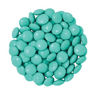 Aqua Green M&M Colorworks Chocolate Candy 5lb